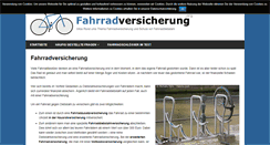 Desktop Screenshot of fahrradversicherung.org